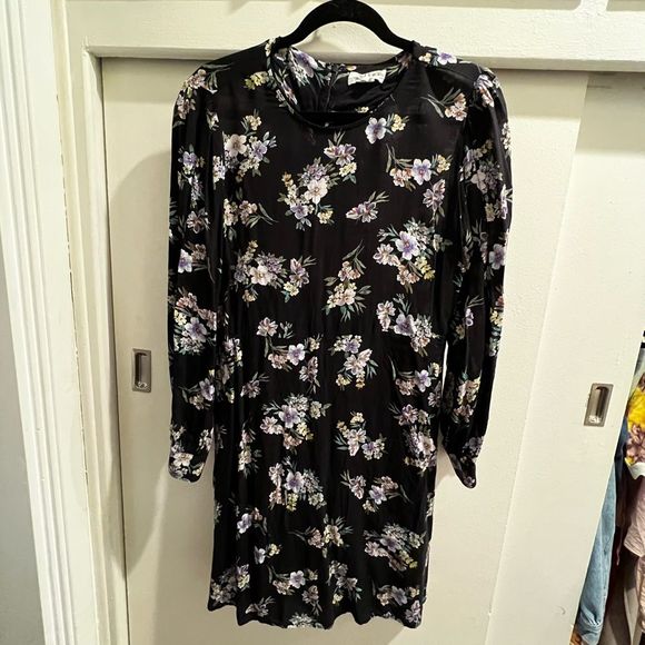 Velvet by graham and Spencer Winola Floral Printed Challis dress size medium - Picture 8 of 11